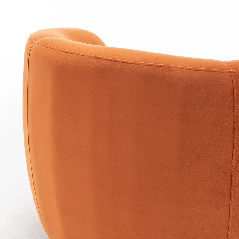 Fauteuil d'appoint pivotant à 360 degrés en velours SEYNAR Modern Glam (lot de 2)