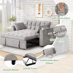 Canapé-lit multifonctionnel Roomfitters 58 4-en-1 avec porte-gobelet et port USB pour salon ou appartements