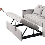 Canapé-lit multifonctionnel Roomfitters 58 4-en-1 avec porte-gobelet et port USB pour salon ou appartements