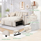 Canapé-lit multifonctionnel Roomfitters 58 4-en-1 avec porte-gobelet et port USB pour salon ou appartements