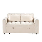 Canapé-lit multifonctionnel Roomfitters 58 4-en-1 avec porte-gobelet et port USB pour salon ou appartements