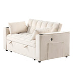 Canapé-lit multifonctionnel Roomfitters 58 4-en-1 avec porte-gobelet et port USB pour salon ou appartements