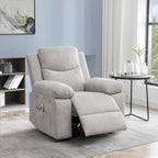 Fauteuil inclinable électrique avec massage et chauffage réglables