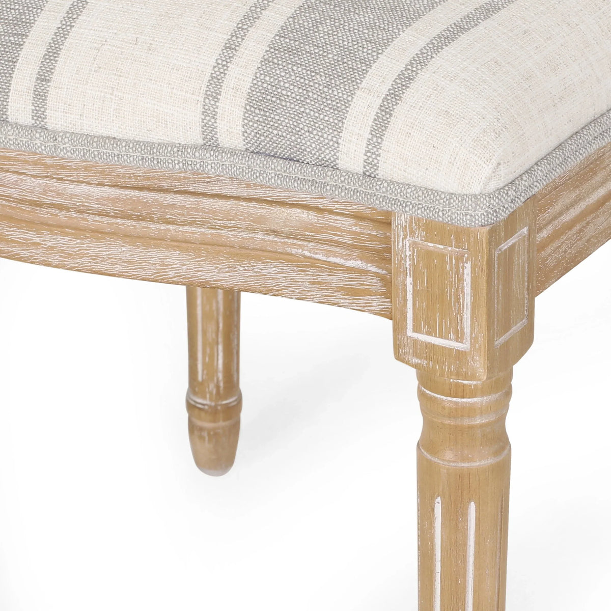 Chaises de salle à manger en tissu de style campagnard français - NH419413