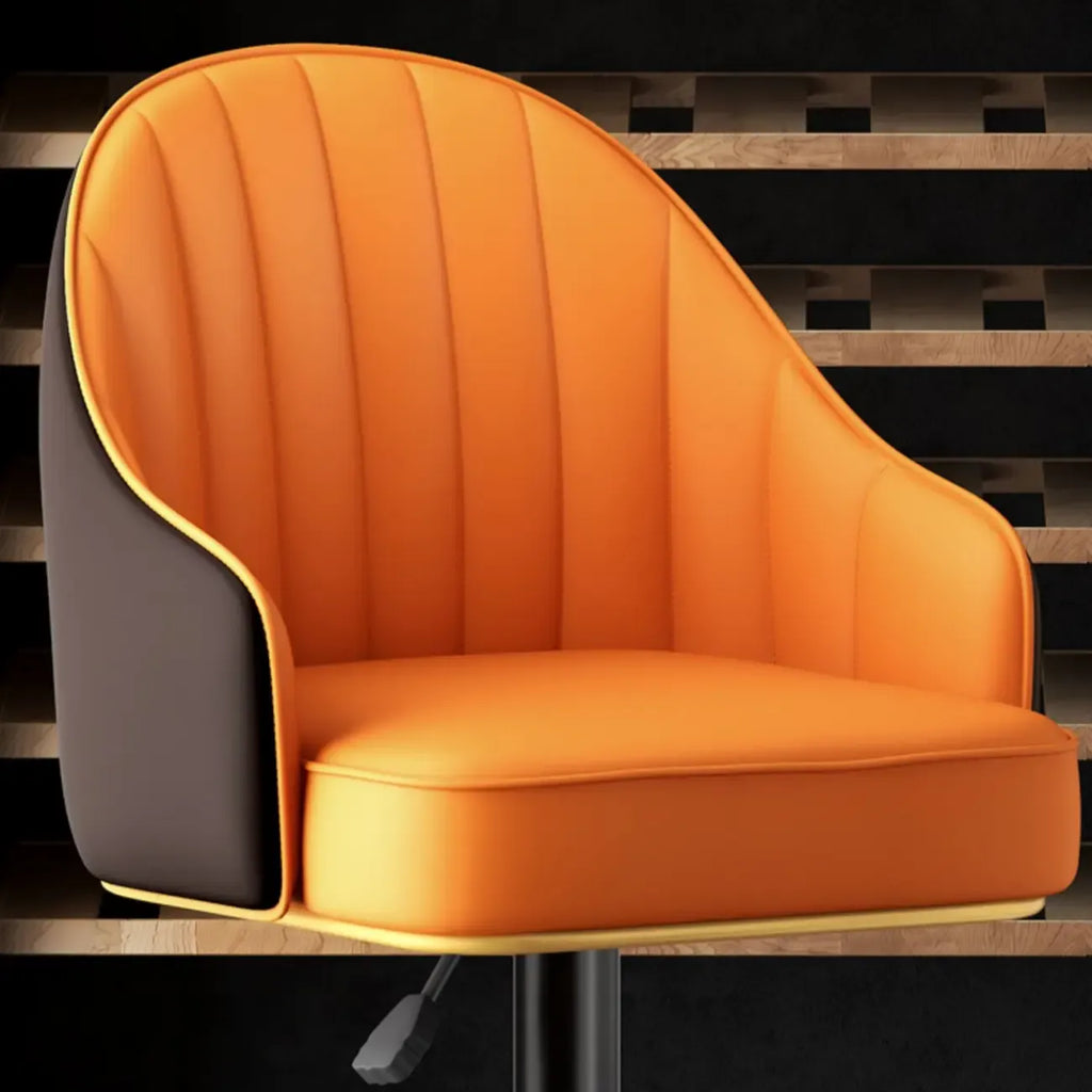 Tabourets de bar modernes en cuir pivotants et réglables en hauteur