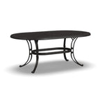 Ensemble de salle à manger d'extérieur 7 pièces en aluminium bronze Sanibel avec table à manger ovale de 72 et six fauteuils par Homestyles