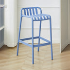 Tabouret de Bar Minimaliste en Plastique pour Intérieur Extérieur