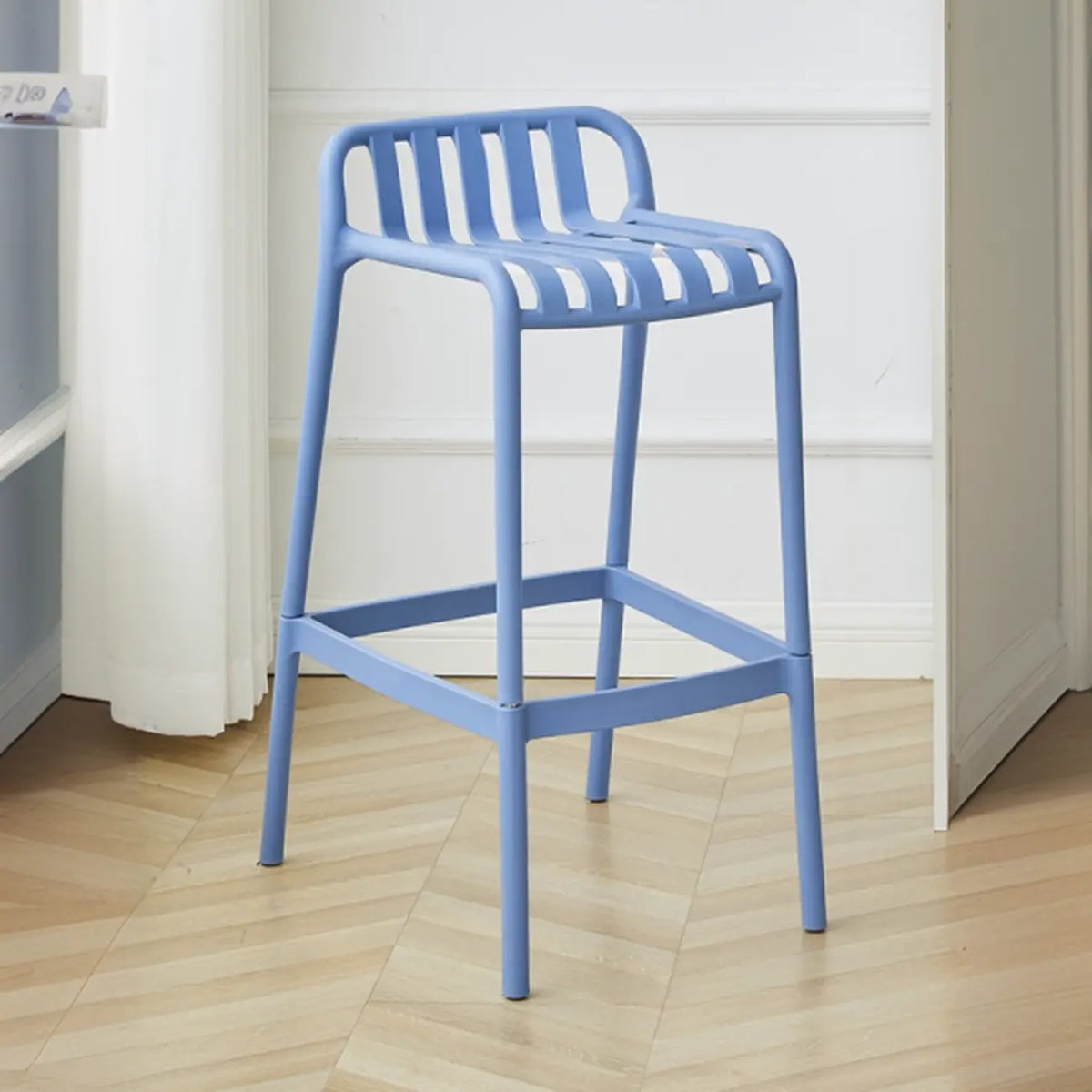 Tabouret de Bar Minimaliste en Plastique pour Intérieur Extérieur