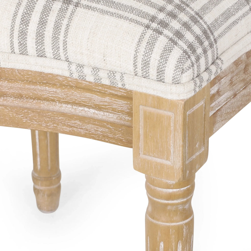 Chaises de salle à manger en tissu de style campagnard français - NH419413