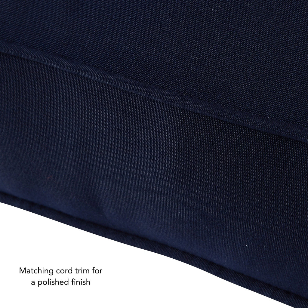 Ensemble de deux coussins d'extérieur haut de gamme Sunbrella pour assise profonde