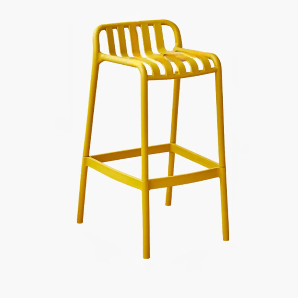 Tabouret de Bar Minimaliste en Plastique pour Intérieur Extérieur