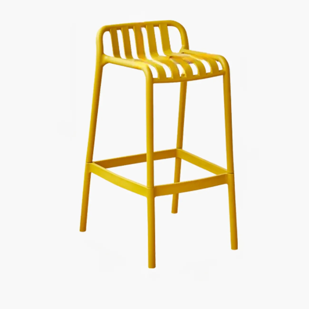 Tabouret de Bar Minimaliste en Plastique pour Intérieur Extérieur
