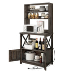 Étagère de cuisine à 5 niveaux Moasis avec étagères de rangement, support pour four à micro-ondes, organisateur d'étagère de cuisine