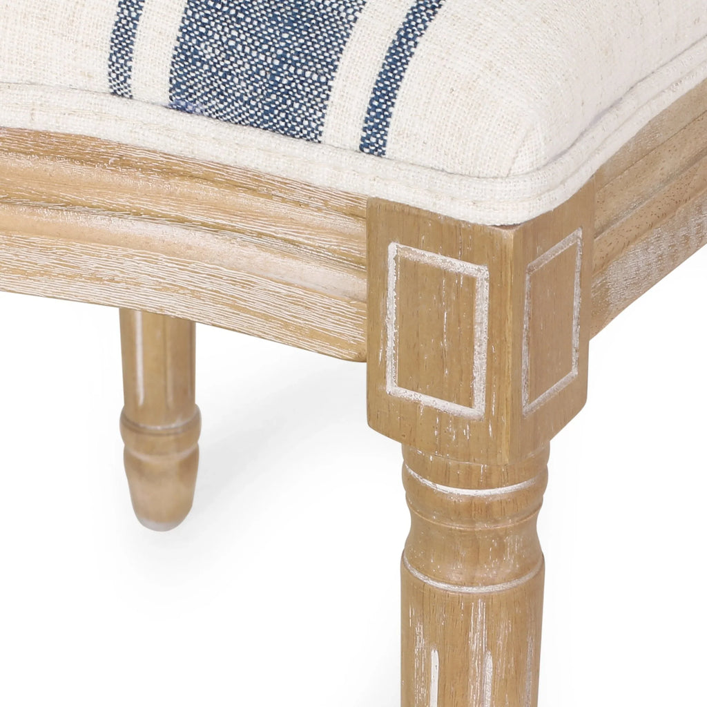 Chaises de salle à manger en tissu de style campagnard français - NH419413
