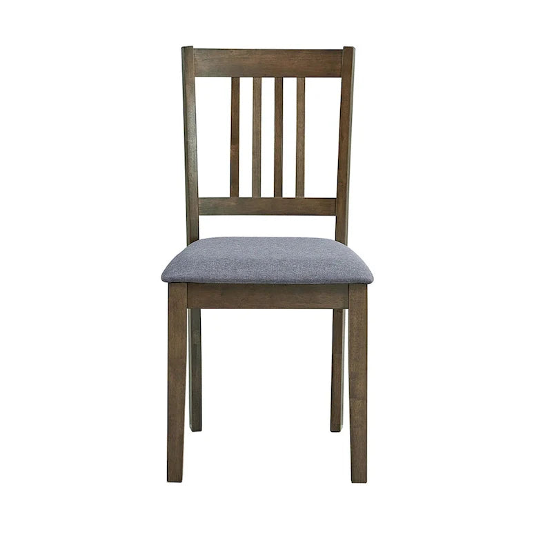 Ensemble Table et Chaises de Salle à Manger Carrée en Bois, Table à Manger Décontractée avec 4 Chaises de Salle à Manger Rembourrées pour Coin Repas de Cuisine