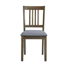 Ensemble Table et Chaises de Salle à Manger Carrée en Bois, Table à Manger Décontractée avec 4 Chaises de Salle à Manger Rembourrées pour Coin Repas de Cuisine