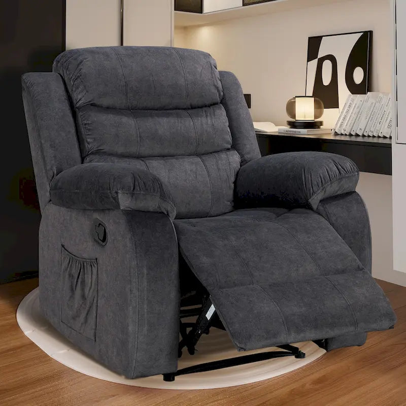 Fauteuil inclinable moelleux avec fonctions massage et chaleur