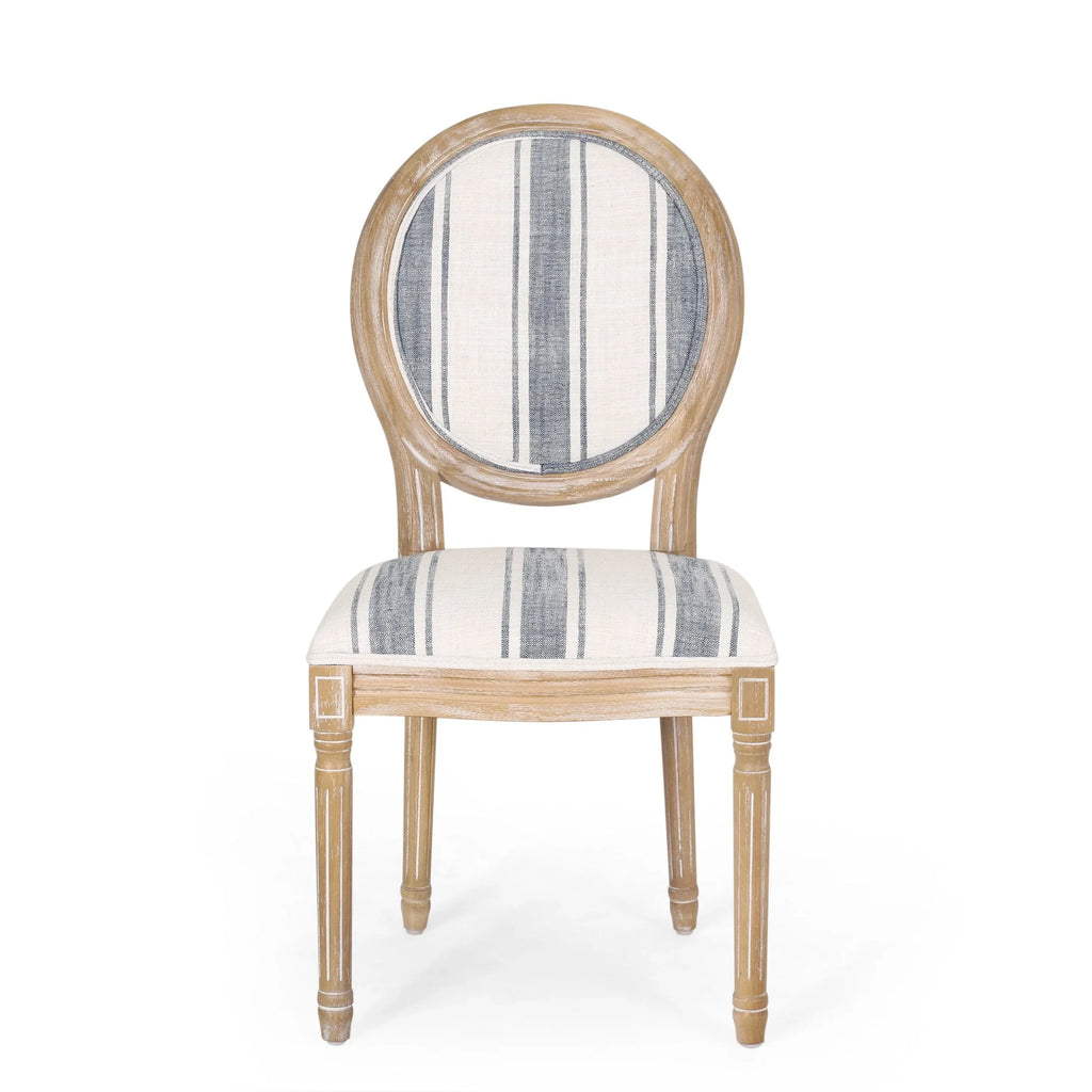 Chaises de salle à manger en tissu de style campagnard français - NH419413