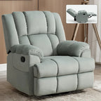 Fauteuil Inclinable Pivotant à Bascule Lazy Boy, Grand Fauteuil Inclinable Manuel Rembourré avec Accoudoirs et Dossier Capitonnés