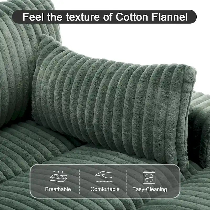 Canapé modulable en tissu pour salon et chambre à coucher