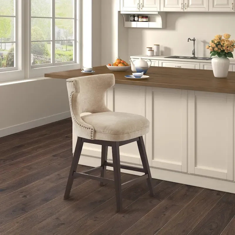 Tabouret de comptoir pivotant à 360 degrés Janet de Madison Park
