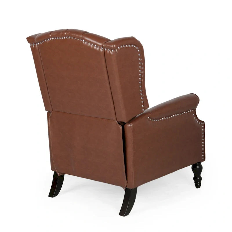 Fauteuil inclinable en cuir reconstitué Walter Brown par Christopher Knight Home