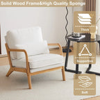 Fauteuil d'appoint rembourré Mid-Century Modern