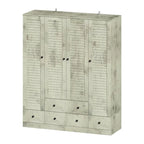 Armoire penderie placard 59L Grande armoire autonome blanche