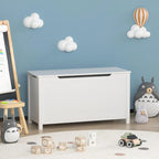 Coffre à jouets en bois pour enfants avec couvercle à charnière de sécurité, pour les 3 ans et plus