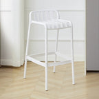 Tabouret de Bar Minimaliste en Plastique pour Intérieur Extérieur