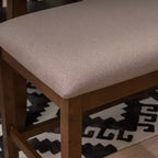 Tabouret de comptoir sans dossier Powell Barnes Marron