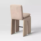 Tabouret de bar sculptural Safflower de 64,7 cm avec repose-pieds, couleur havane - Threshold™