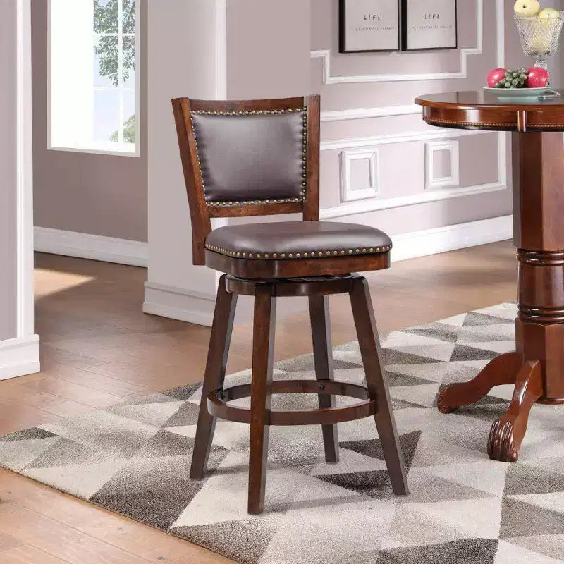 Tabouret de bar pivotant Boraam Broadmoor, finition Cappuccino
