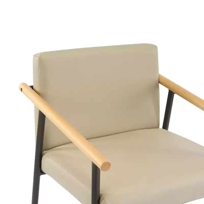Christopher Knight Home Lot de 2 tabourets de comptoir rembourrés Ruby Mid Century Modern avec structure en fer Hauteur comptoir Khaki/Espresso