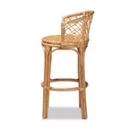 Tabouret de bar Orchard en rotin naturel/marron - Bali & Pari