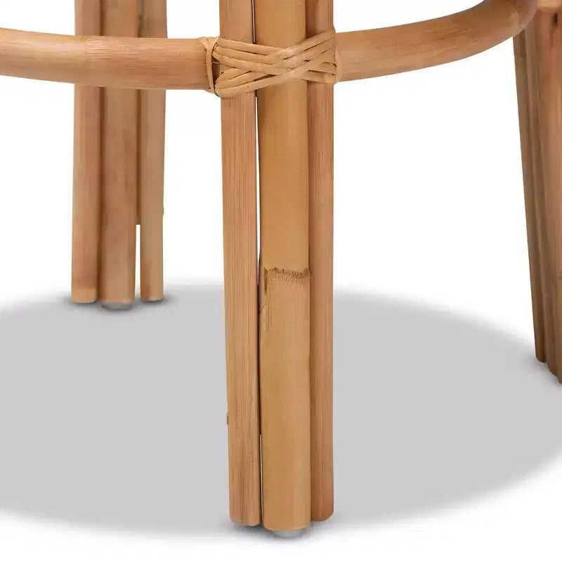 Tabouret de bar Orchard en rotin naturel/marron - Bali & Pari