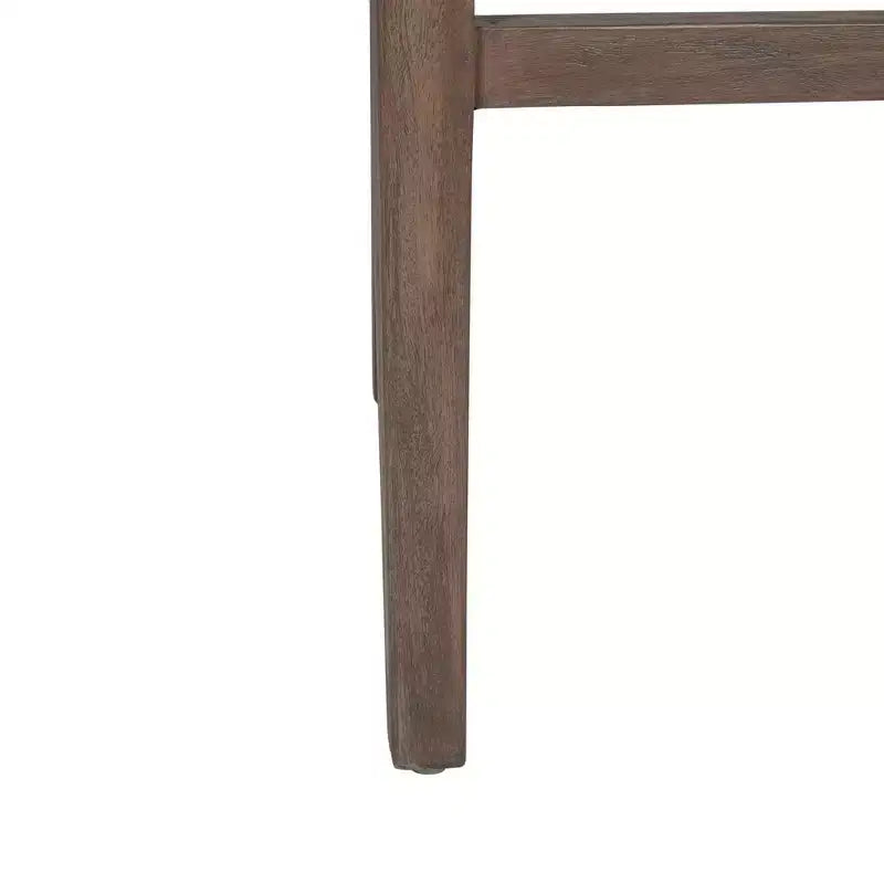 Tabouret de bar à hauteur de comptoir Durham Rattan East at Main avec siège rembourré et piètement en bois, couleur naturelle : coton, aucun assemblage requis