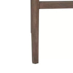 Tabouret de bar à hauteur de comptoir Durham Rattan East at Main avec siège rembourré et piètement en bois, couleur naturelle : coton, aucun assemblage requis