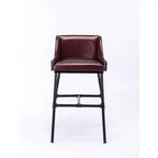 Tabouret de bar réglable en similicuir Parlor : Boraam, rembourré de mousse, structure métallique, hauteur 45,7 à 76,2 cm
