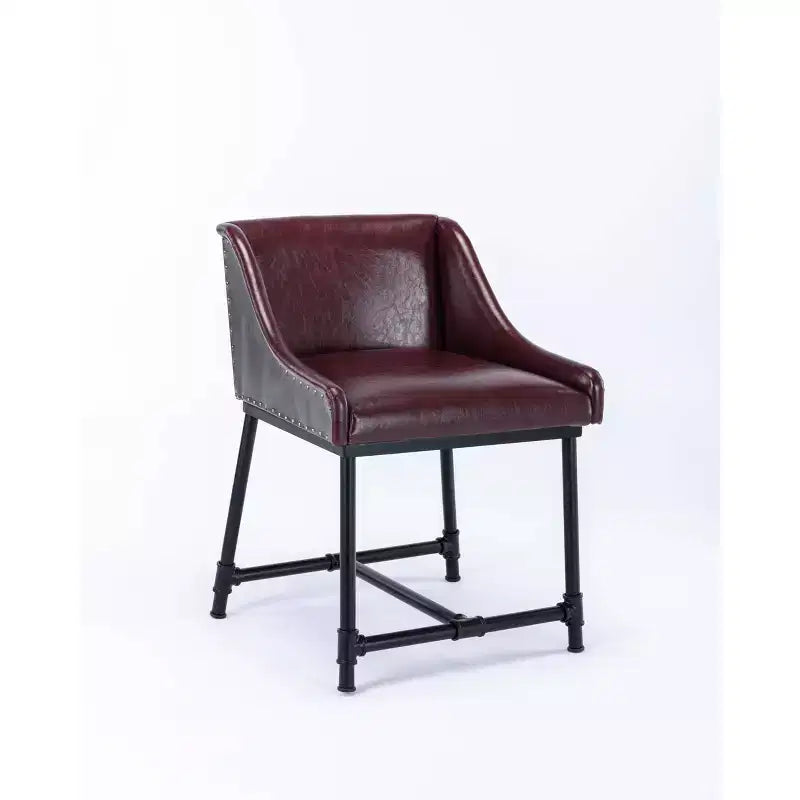 Tabouret de bar réglable en similicuir Parlor : Boraam, rembourré de mousse, structure métallique, hauteur 45,7 à 76,2 cm