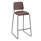 Mesa Barstools Cocoa Brown/Gunmetal - Steve Silver Co.