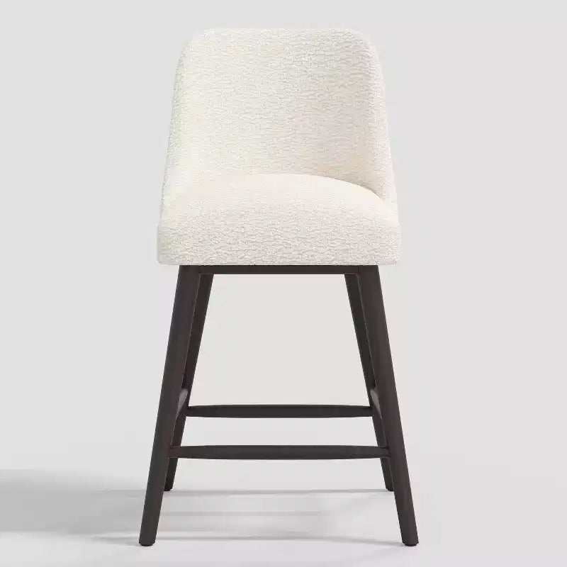Tabouret de bar Geller de 27 po avec repose-pieds en peau de mouton naturelle - Threshold™