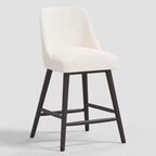 Tabouret de bar Geller de 27 po avec repose-pieds en peau de mouton naturelle - Threshold™