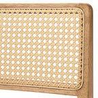 Ensemble de 2 tabourets de bar pivotants Serena Buylateral, hauteur comptoir, beige/noyer clair