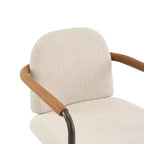 Christopher Knight Home Lot de 2 chaises de salle à manger modernes rembourrées Jeremiah avec cadre en fer beige/expresso