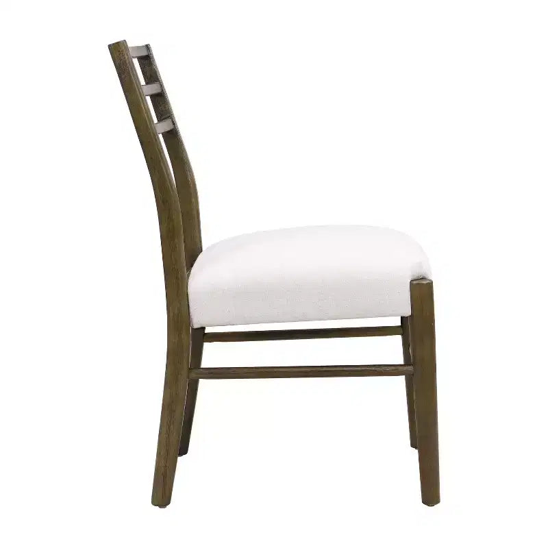 Christopher Knight Home Lot de 2 chaises de salle à manger Henry Farmhouse en hévéa tapissé, marron