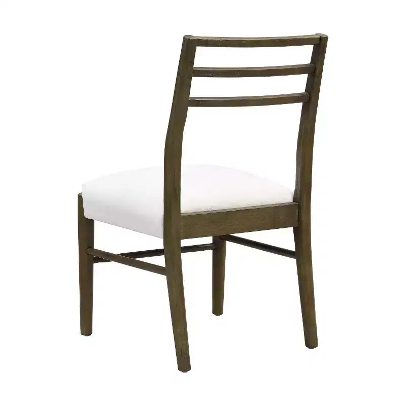 Christopher Knight Home Lot de 2 chaises de salle à manger Henry Farmhouse en hévéa tapissé, marron