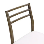 Christopher Knight Home Lot de 2 chaises de salle à manger Henry Farmhouse en hévéa tapissé, marron