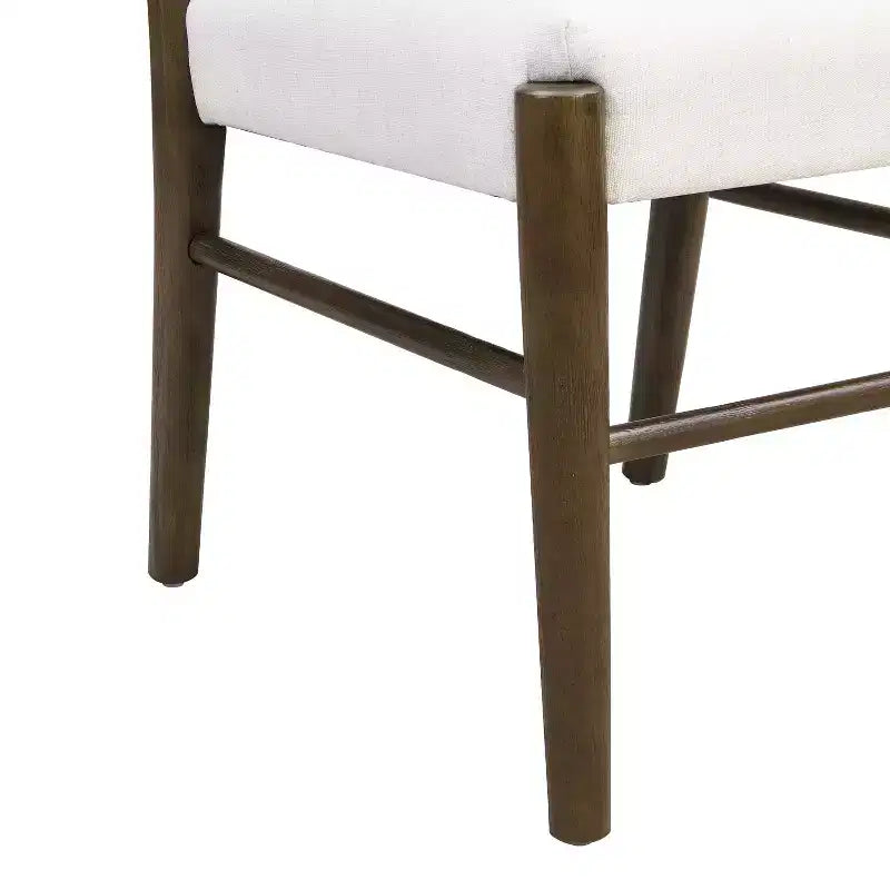 Christopher Knight Home Lot de 2 chaises de salle à manger Henry Farmhouse en hévéa tapissé, marron