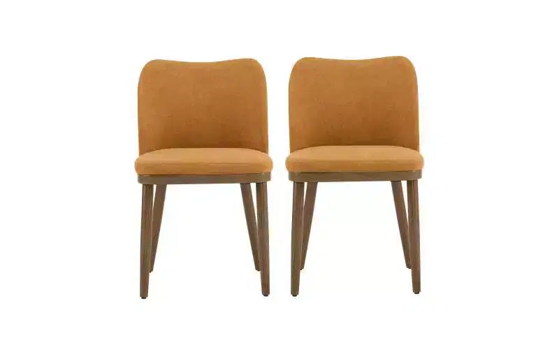 Christopher Knight Home Set of 2 Isaac Fabric Upholstered Dining Chairs Ginger